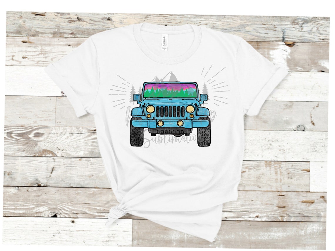 Sublimation Design Jeep Sublimation Design Jeep Shirt | Etsy