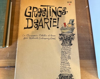 Greetings, Dearie! Vintage book of greeting cards