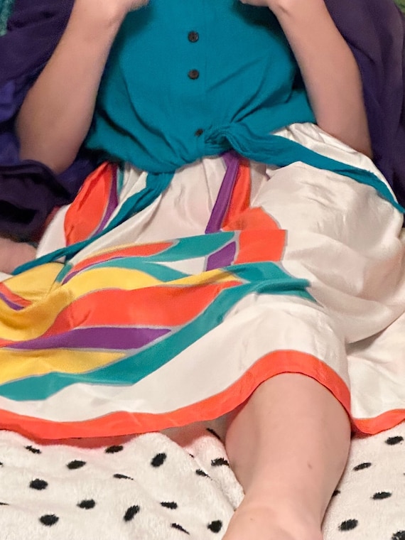 Studio M colorful vintage skirt - image 3