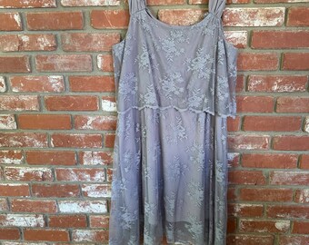 80s does 30s Loose Dress - Purple