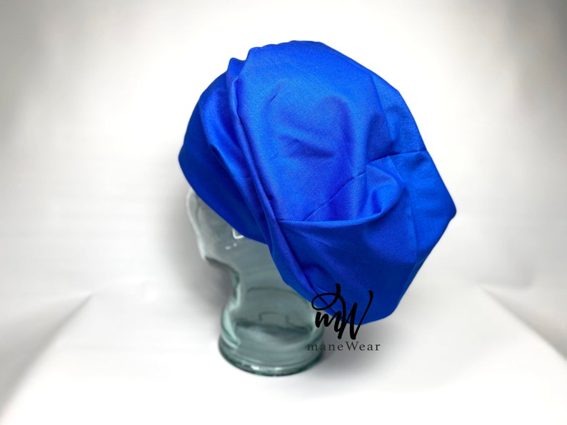 Royal Blue Satin Lined Scrub Cap Scrub Hat Satin lined Surgical Scrub Cap Satin Lined Surgical Scrub Hat Scrub Cap