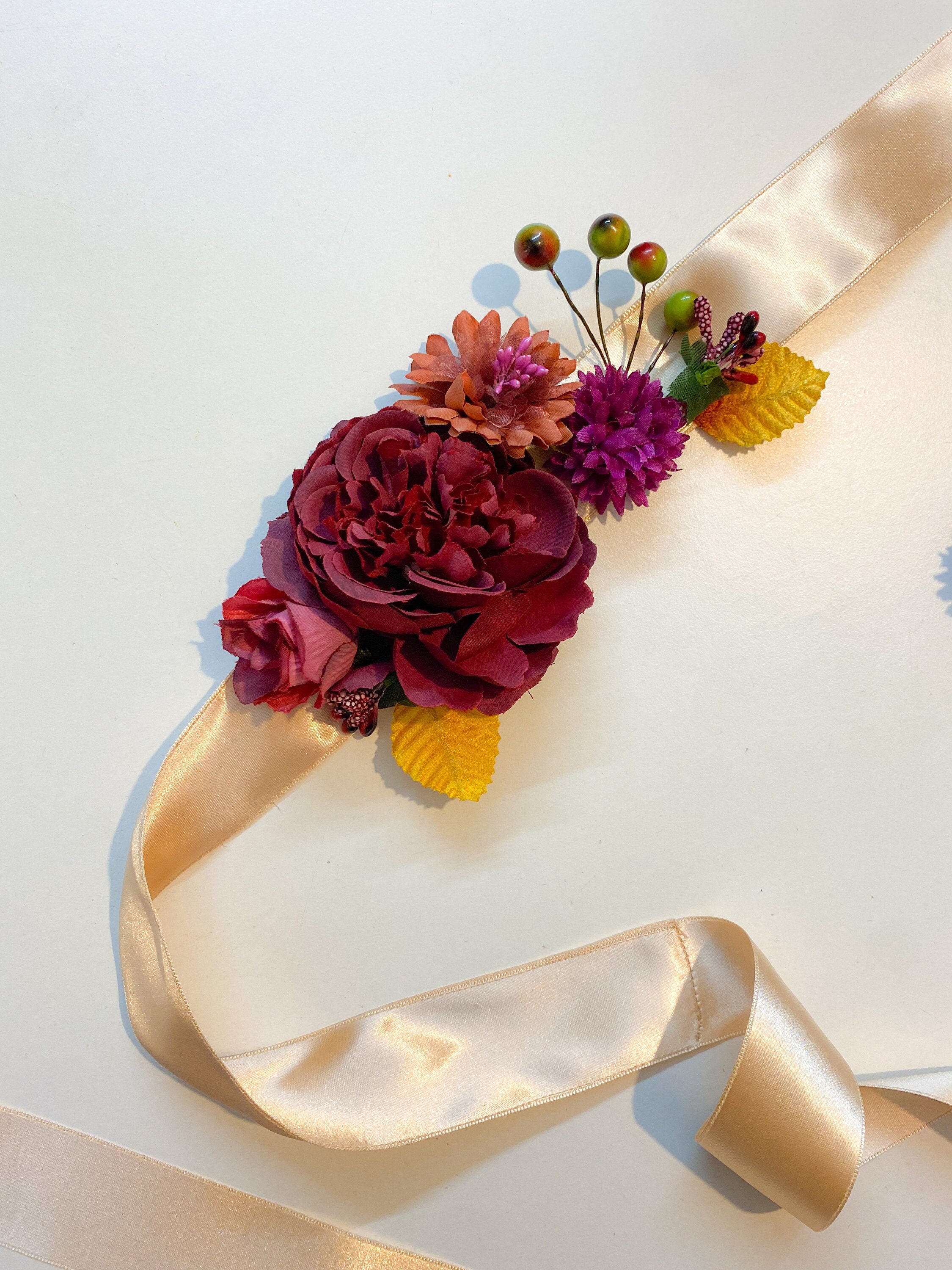 Cinturon con flores Etsy