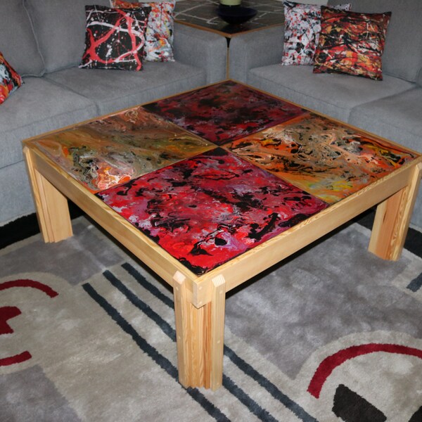 Square Coffee Table Etsy