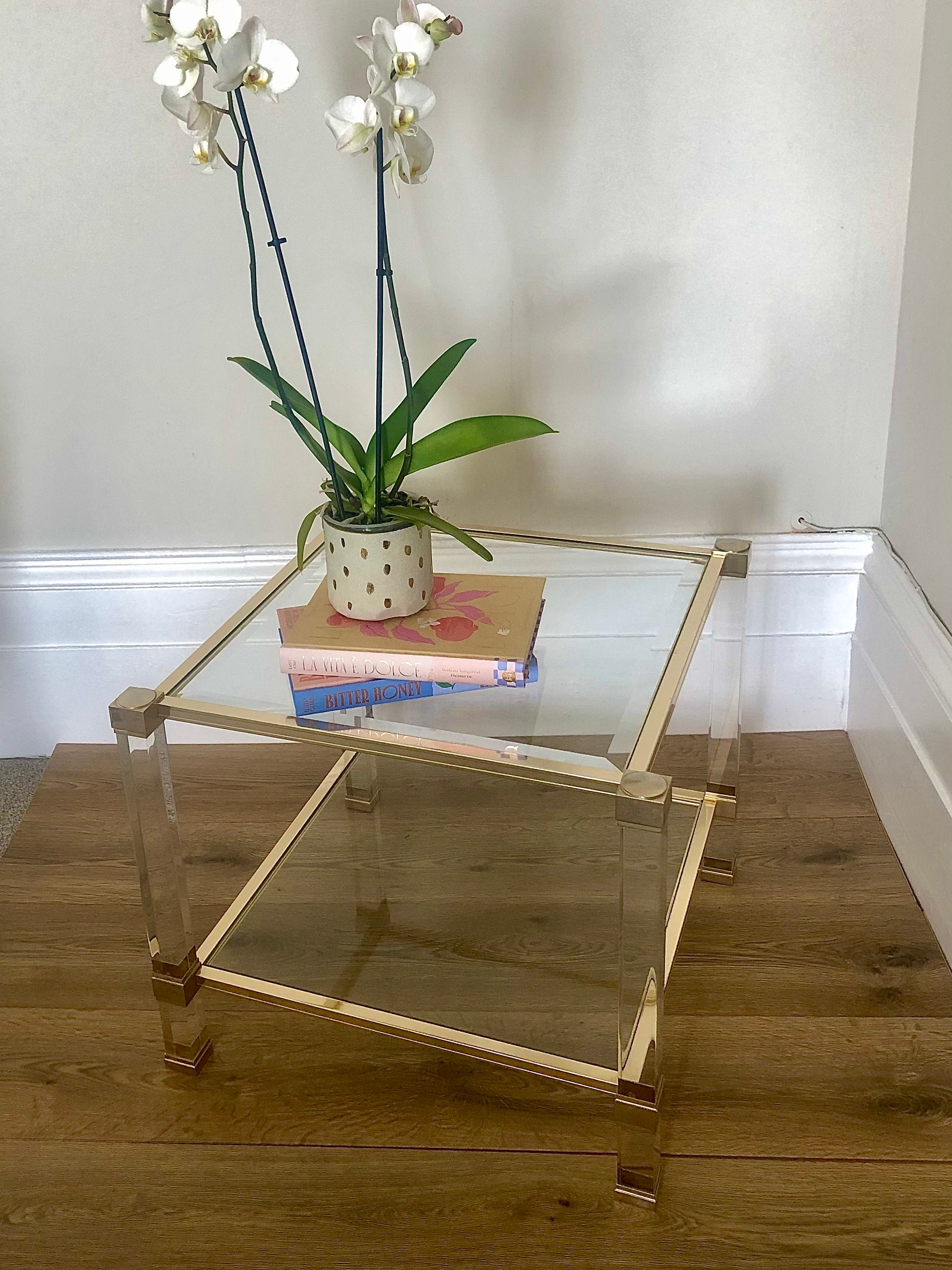 Lucite Coffee Table Etsy UK