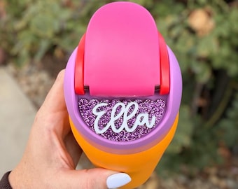 Name plate for owala tumbler, owala tumbler name, owala name plate, scalloped name plate, owala accessories, name tag for owala, owala name