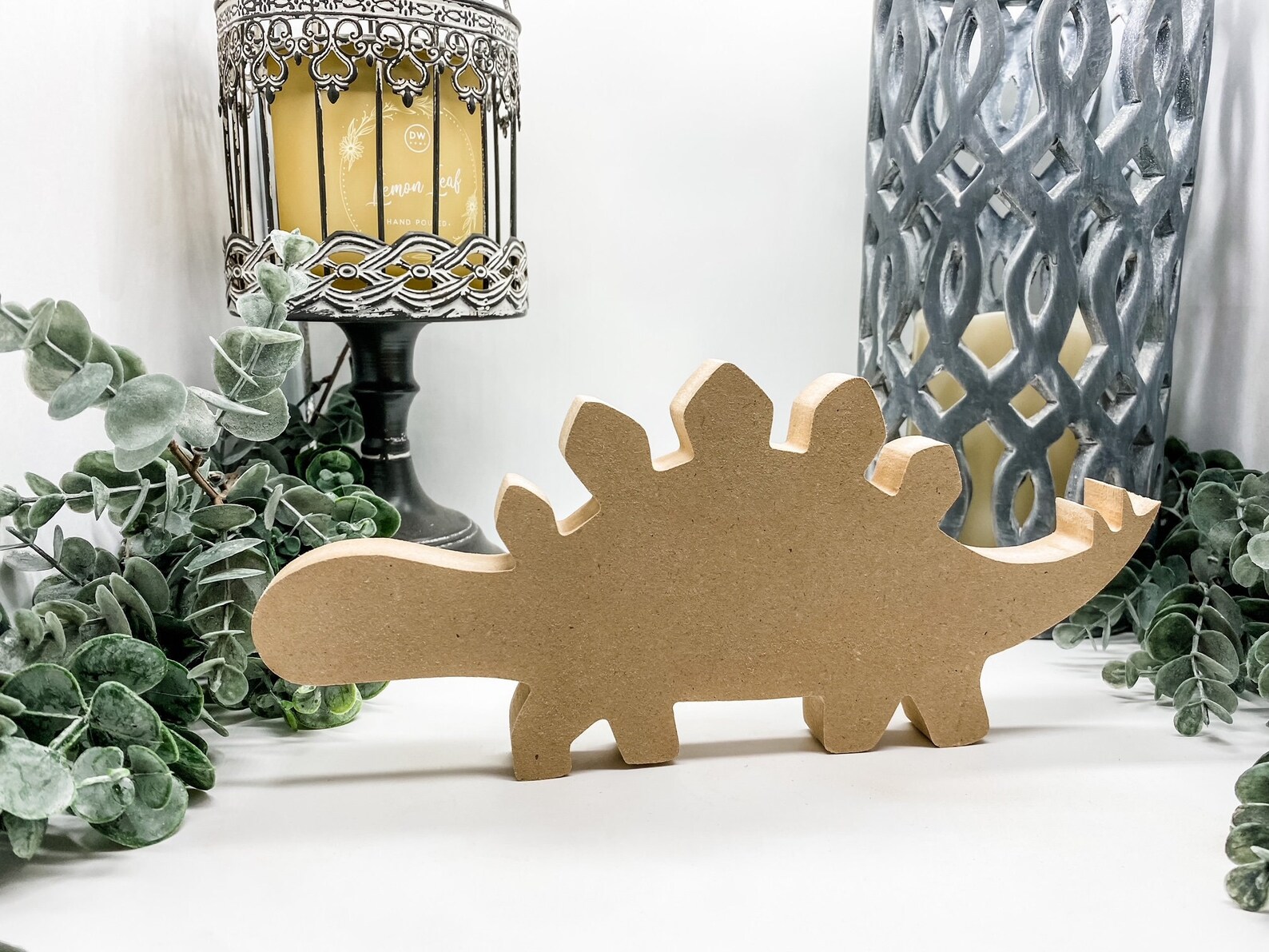 Set of 4 Wooden Dinosaurs Dinosaur Cutouts Dinosaur Cutout Etsy