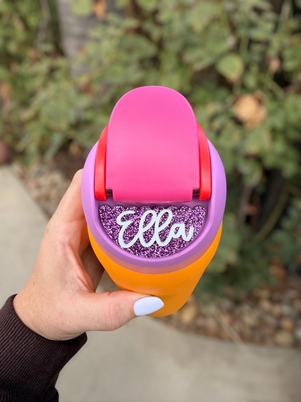 Name plate for owala tumbler, owala tumbler name, owala name plate, scalloped name plate, owala accessories, name tag for owala, owala name
