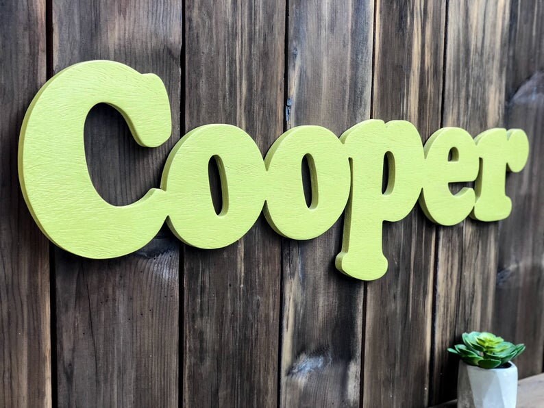 Wooden Name Letters for Nursery Nursery Decor Wall Hanging Etsy