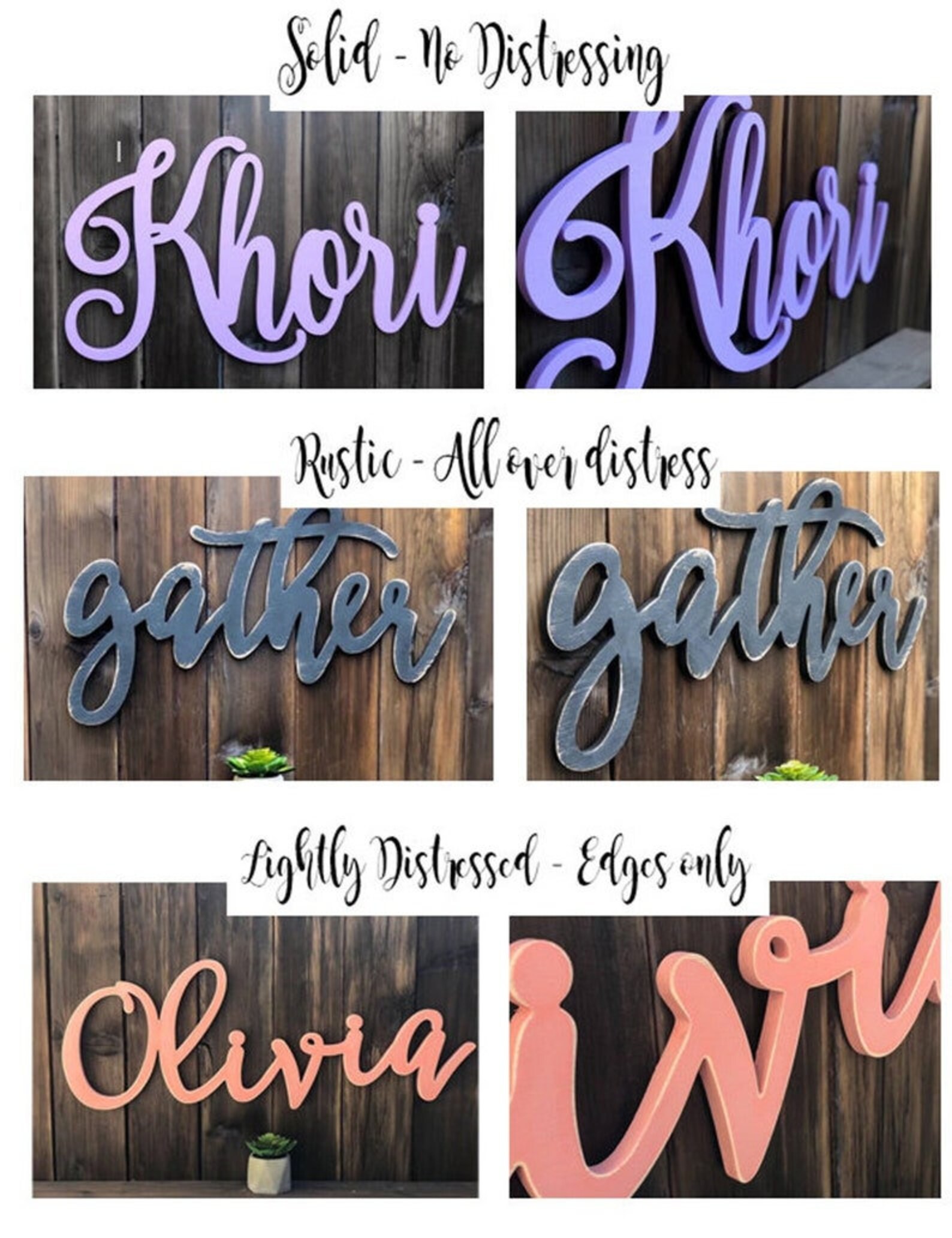 Wall Letters Wooden Name Letter Wall Decor Nursery Wall Etsy