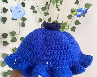 Blueberry Crochet Hat, Fruit Hat, Crochet Hat, Crochet Pattern, Cute Handmade Accessory