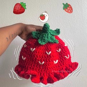 Strawberry Crochet Hat