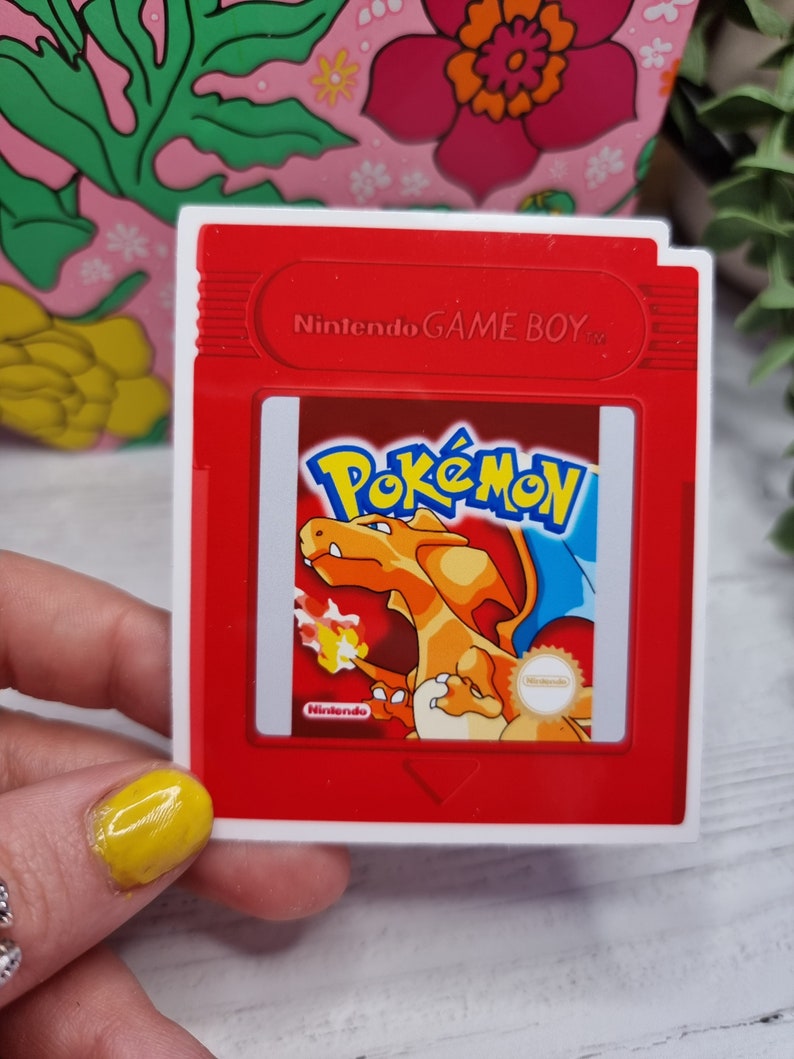 Pokemon Cartridge Stickers Pokemon Blue Pokemon Red Pokemon Etsy UK