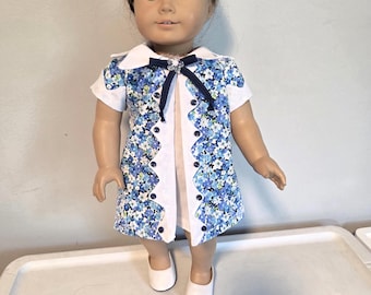 18" Doll Dress Retro Dress