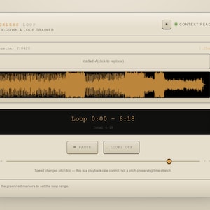 Rackless Loop: Offline Audio Looping Plugin (Browser-Based)