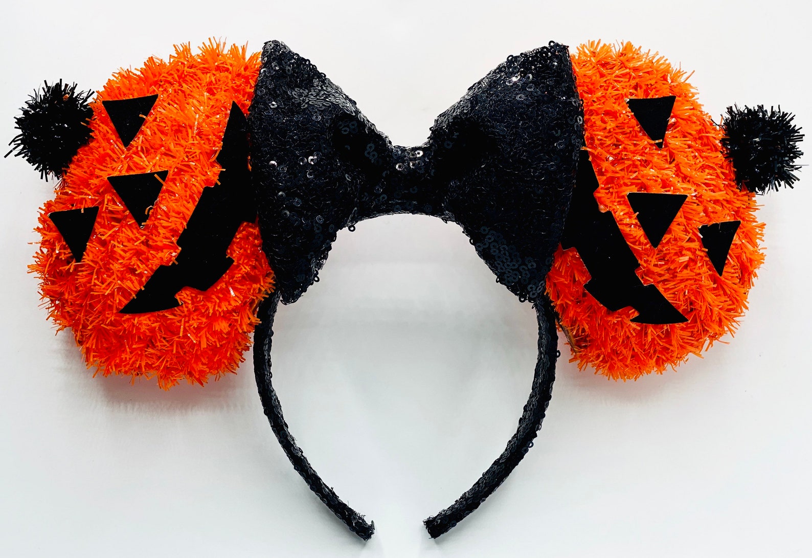 Halloween Light UP Ears Jack O Lantern Minnie Mouse Ears Etsy