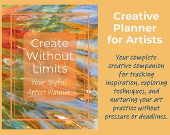 Planificador de artista imprimible / Planificador de vida creativa / Diario de arte para aficionados / Organizador de artista descargable en PDF