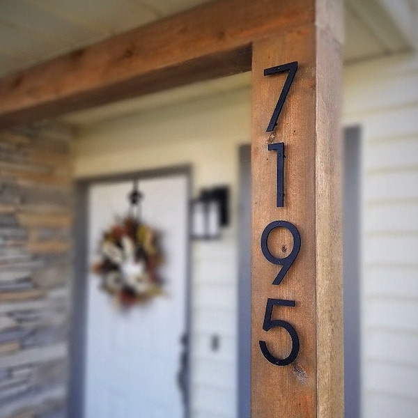 6'' Modern House numbers, Address number, Door number, Avalon font