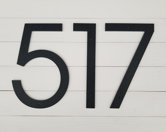 Modern House Numbers Etsy