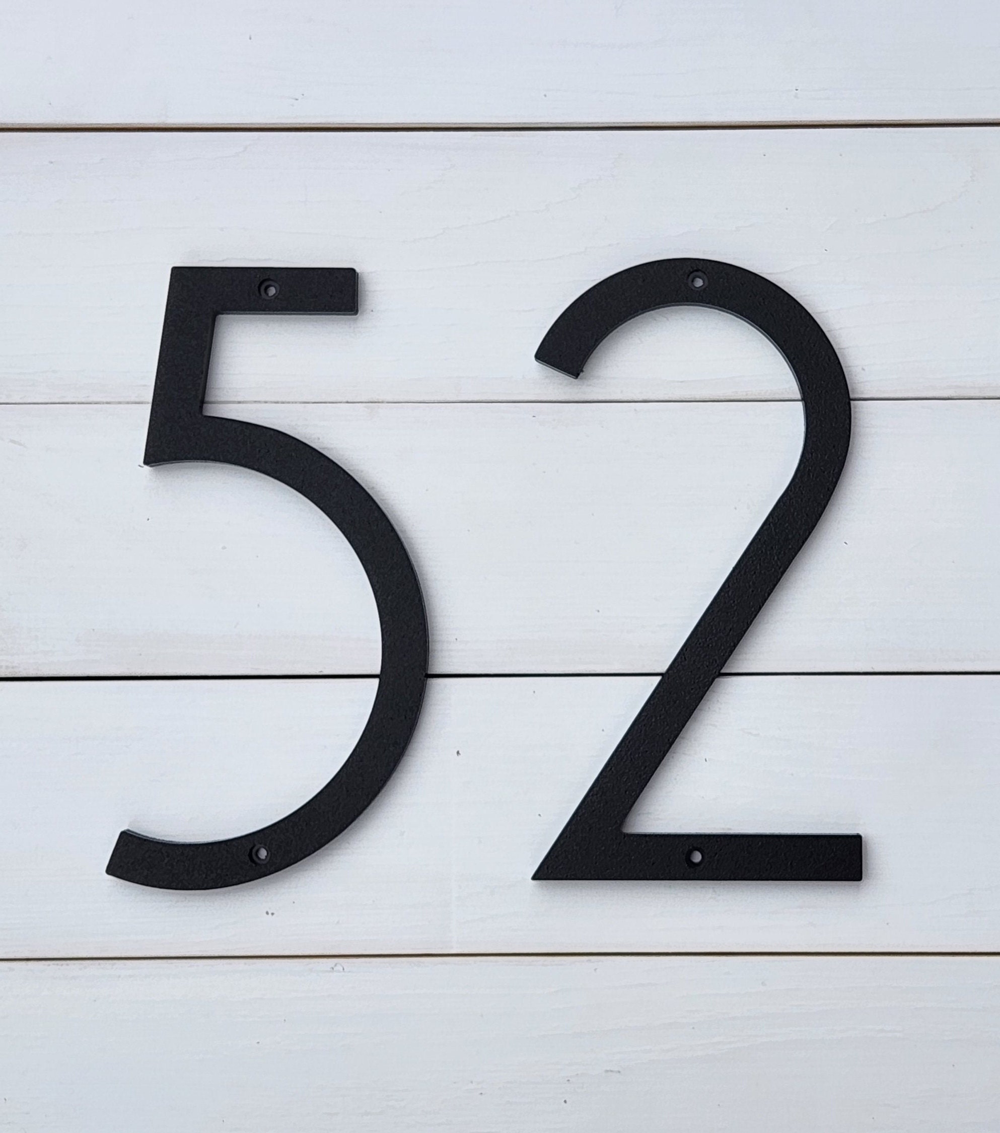 8'' Art Deco Modern Numbers, Address Number, Door Number, Avalon