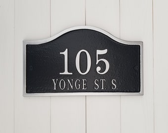 Address plaque,  cast metal address sign,  house sign, door sign, number sign, address sign, house number plaque, gift , house warming