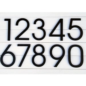 4&#39;&#39; Modern House numbers, Address number, Door number, Avalon font