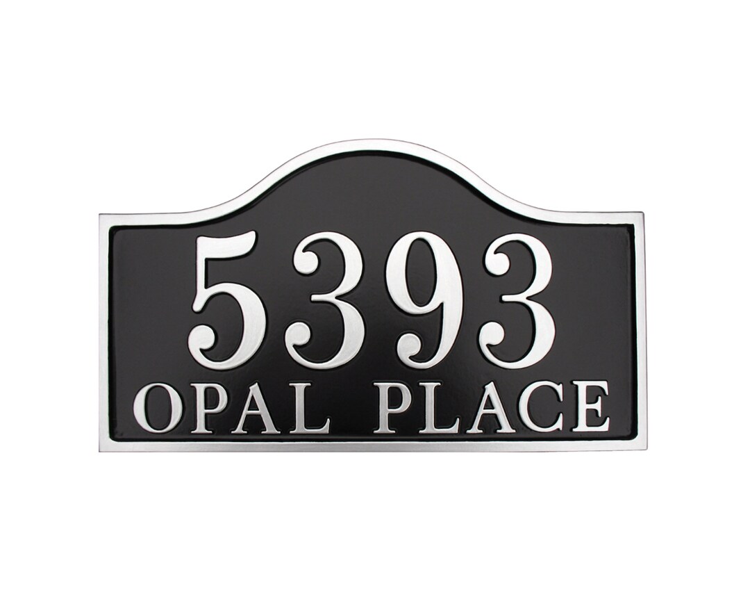 Cast Metal Address Plaque: Cottage House Number Sign - Etsy