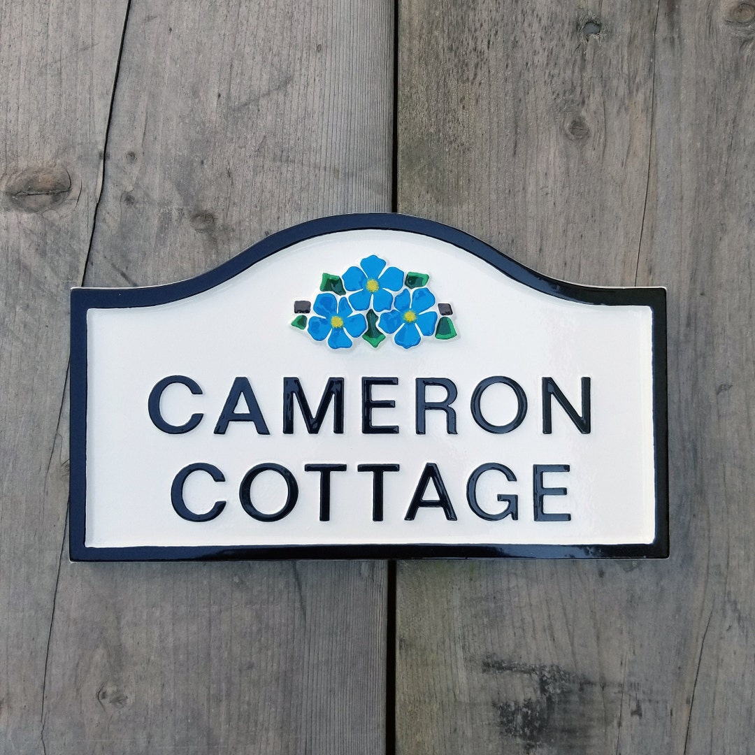 Cast Metal Address Plaque: Custom House Number Sign - Etsy
