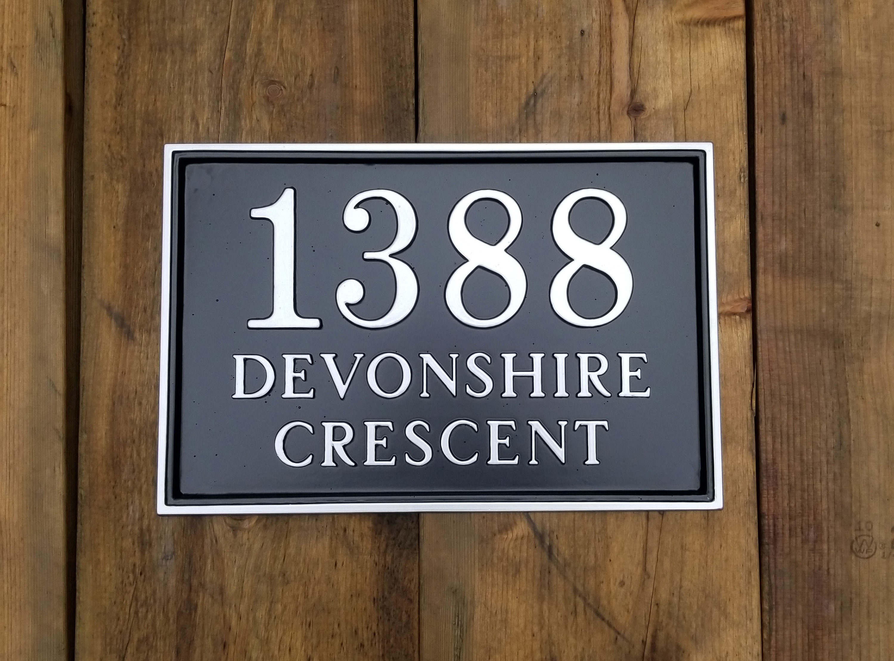 Address plaque cast metal address sign Cottage sign house Etsy