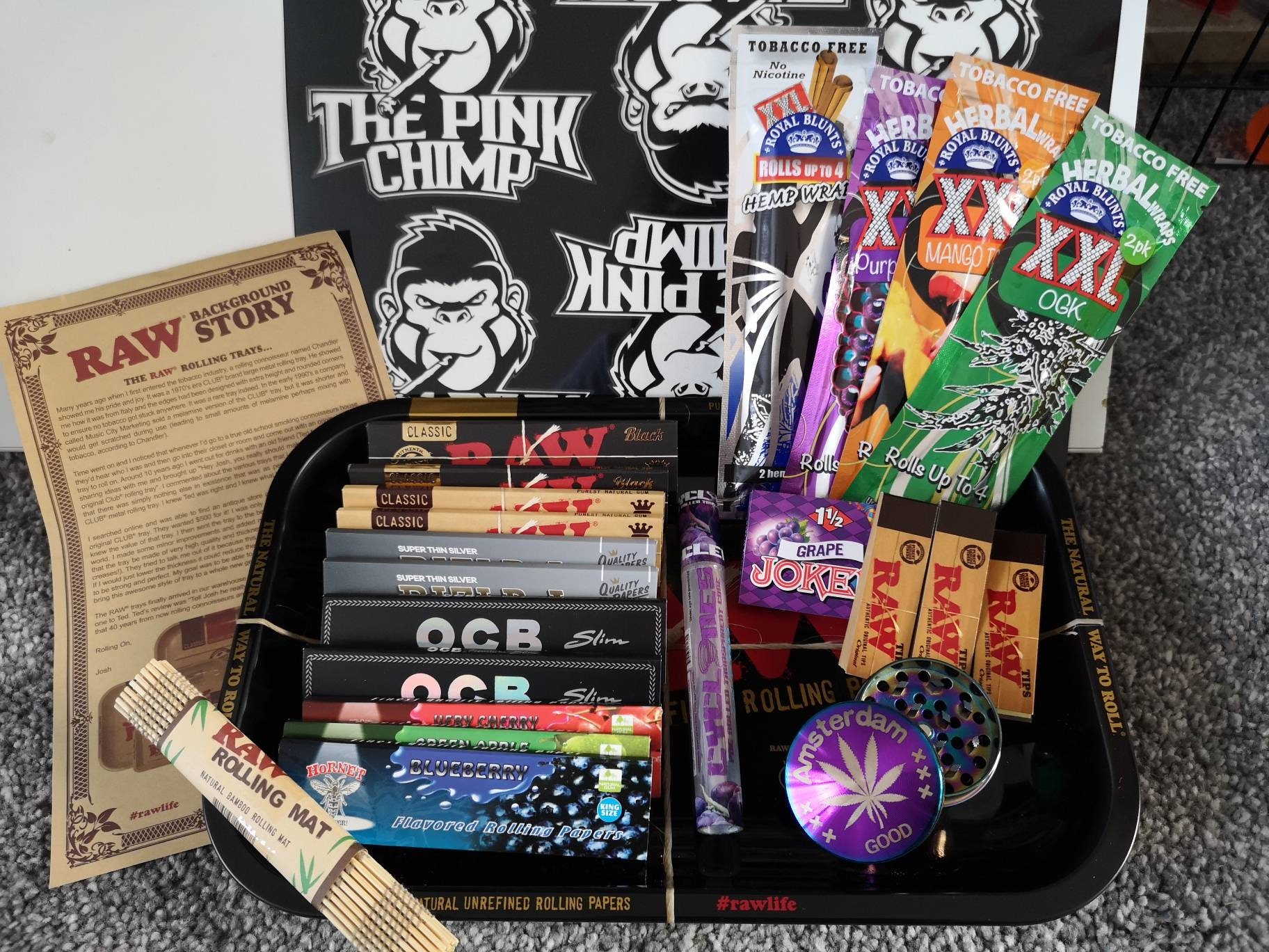 Stoner Care Package Gift Set Wise Skies Rolling Tray / Etsy UK