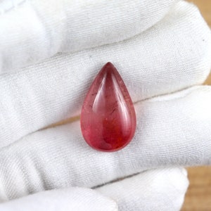 11.17 Carats ! Real Ruby Gemstone 19x12mm AAA Quality Red Ruby Pear Cut Loose Stone Genuine Ruby Pendant Size Jewelry Making Polished Stone