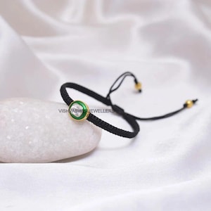 Diamond String Bracelet: 925 Silver Silk Cord, Lucky Friendship Bangle
