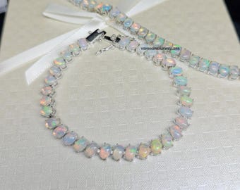 シルバー オパールブレスレット オパール シルバーブレスレット silver925 | iichi 日々の暮らし