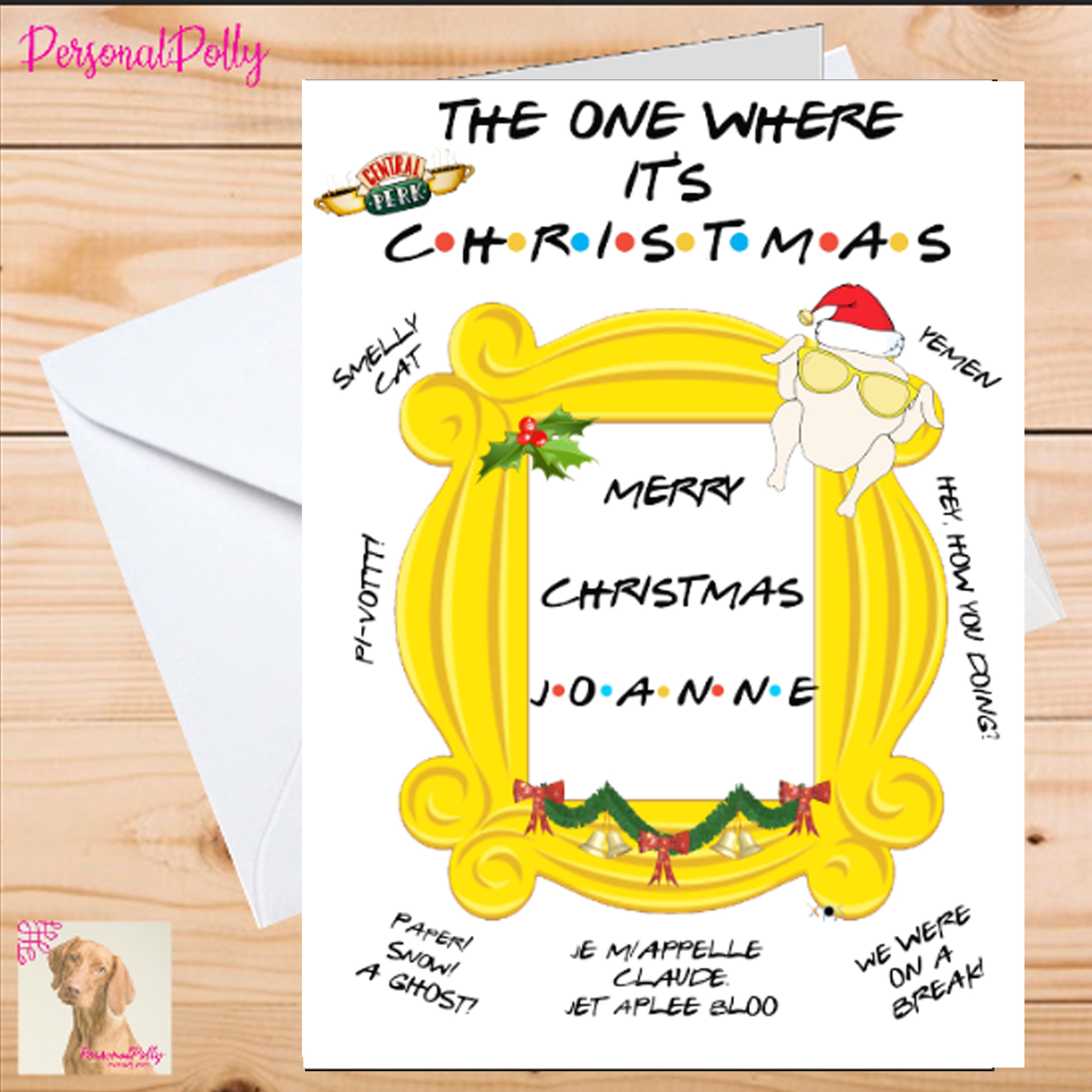 Personalised Friends Card TV Show Series The One Where  Etsy
