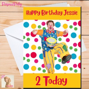 A5 Personalised Birthday Card ANY Age Relation Name Mr Tumble