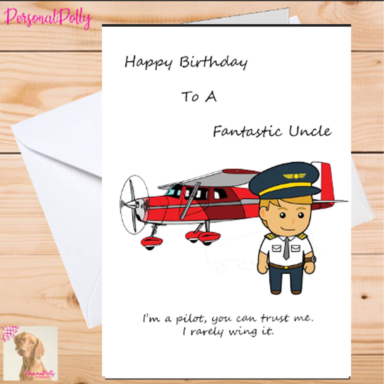 Personalised Pilot Birthday Card Funny Aviation Dials Cockpit Etsy