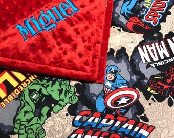 marvel baby blanket