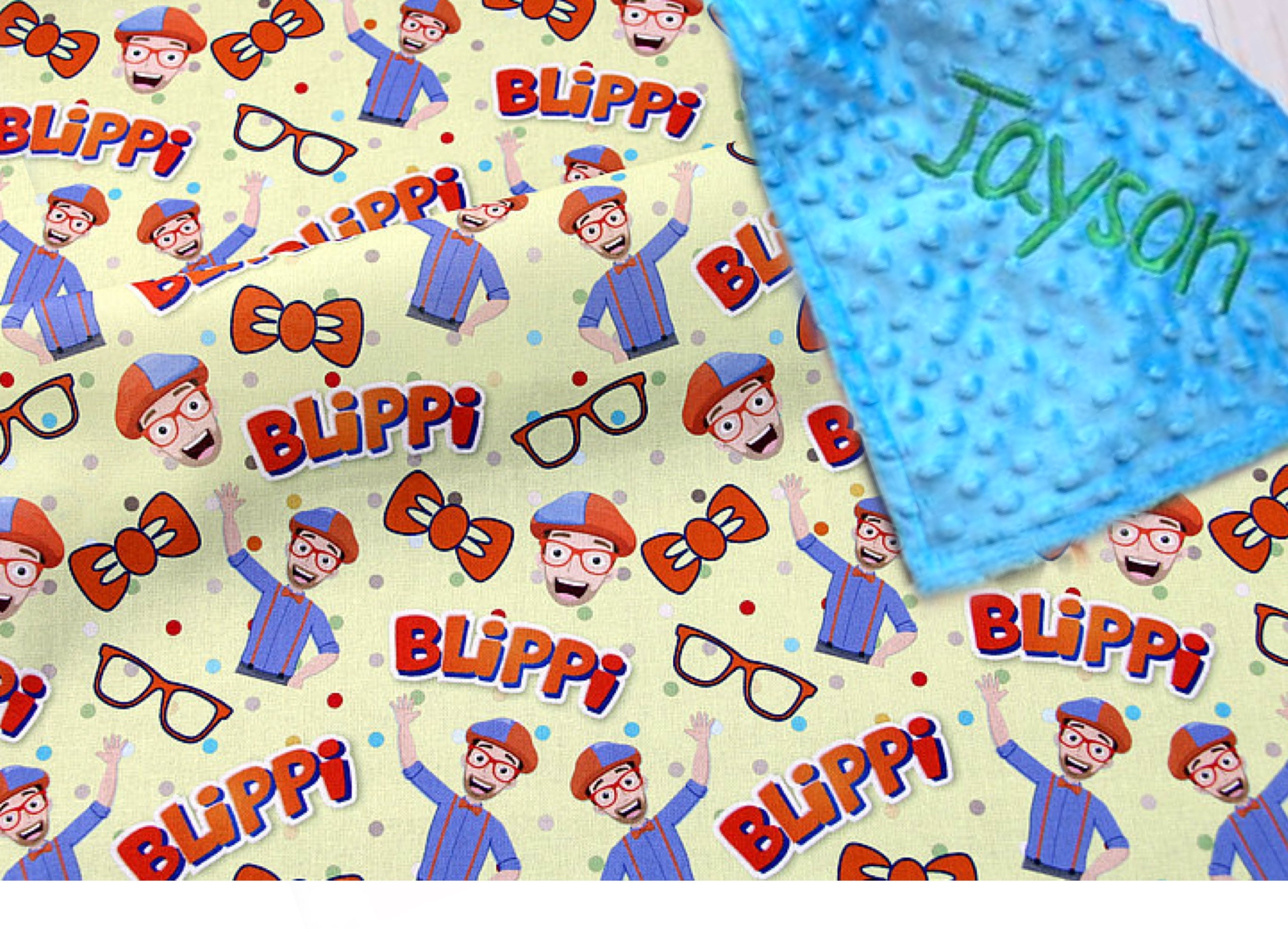 Blippi blanket Blippi lovey Blippi Blippi toddler blanket Etsy