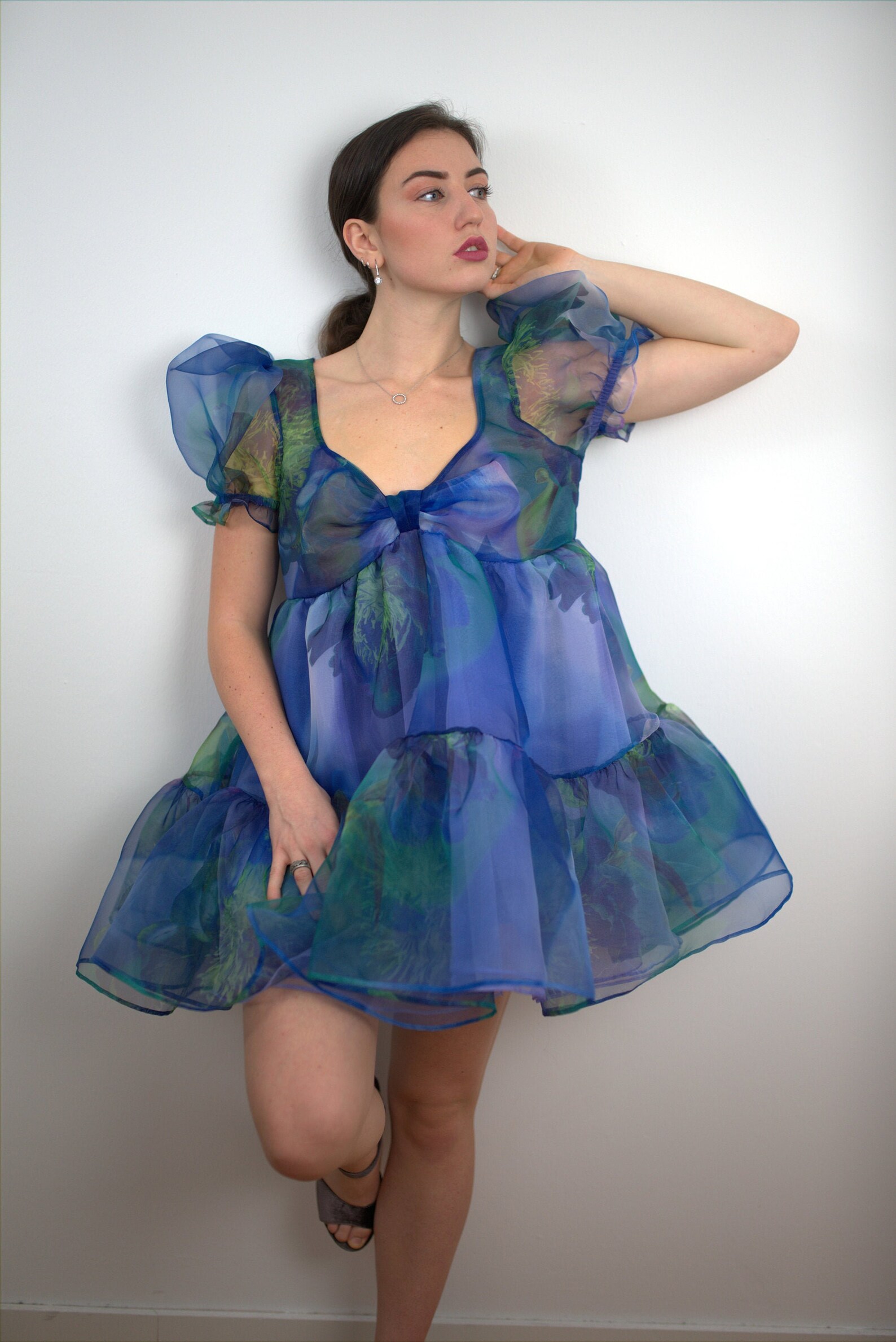 Organza Babydoll Kleid Lilie Etsy