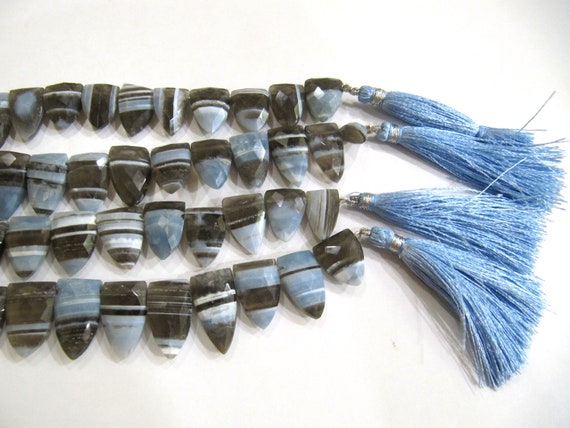 Natural Boulder Opal Arrowhead Trillian Shape 10x19mm beads  Sold Per Strand 8 Inches Long