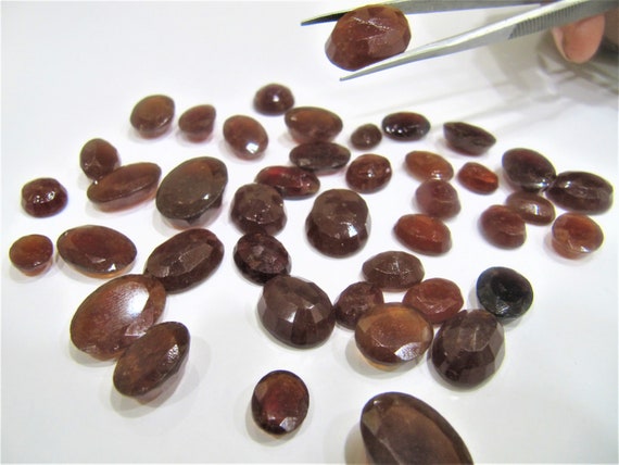 Natural Hessonite Garnet Gemstones Cuts for Ring and other jewellery Choose the size & weight Genuine untreated January Birthstone Per Piece