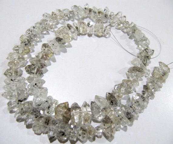 Natural Herkimer Diamond Quartz Free Shape Beads 5-7 mm Strand 8 inches Long Wholesale Prices Jewelry Making Gemstone Beads