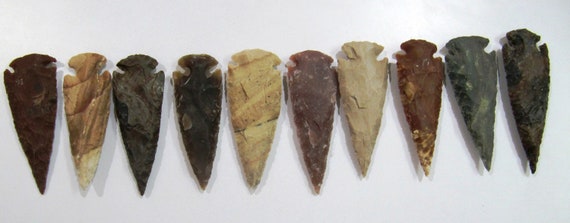 Natural Big Jasper Arrowhead bird Points  jasper arrowheads arts crafts scout projects jewelry design sold per piece