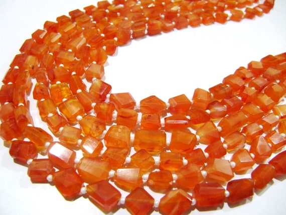 Natural Carnelian Nugget Shape tumbled 7to9mm Beads Strand 14 inches long High Quality Wholesale Prices Jewelry making gemstone beads