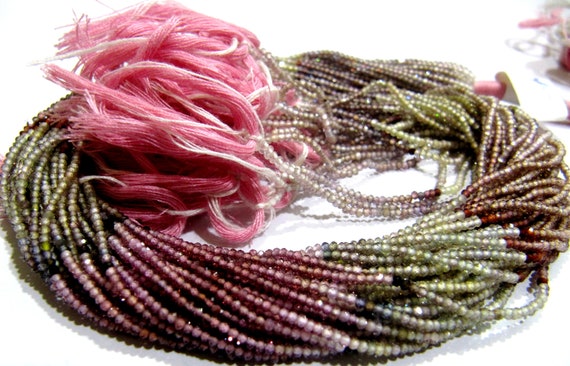 Natural Tundra Sapphire 2mm Rondelle Micro faceted Gemstone Beads Strand 13 Inches Long Best Quality Beads Sold Per Strand