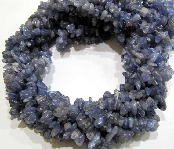 Natural Tanzanite Gravel Uncut Nugget 5mm To 8mm Beads Gemstone Jewelry Making Beads Strand 35 Inches Long Sold Per Strand
