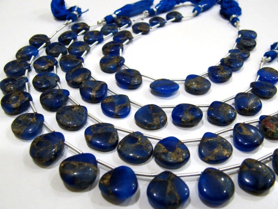Natural Oyster Turquoise Heart Shape Smooth Plain 12mm  Blue Color CopperTurquoise Beads Strand 8 inch Long Sold Per Strand Wholesale
