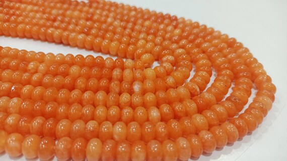 Natural Gemstone Fanta Color  Rondelle plain smooth 8mm Beads Gemstone Beads Sold Per strand 8 inches Long