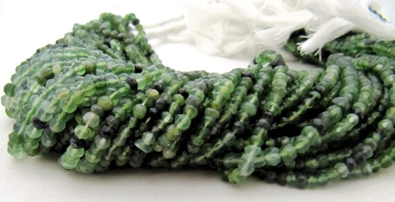 Natural Serpentine Rondelle Faceted 3mm size Gemstone Beads Strand 13 inches long Jewelry making beads Wholesale Prices
