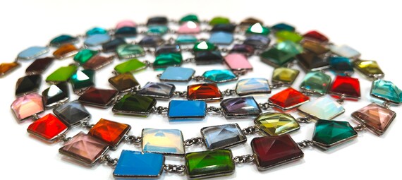 Multi Color Crystal Quartz  Laser Cut Uneven Free Shape 14 to 15mm Connector Bezel Chain Sold Per Foot