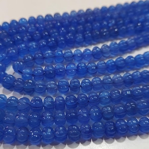 Tanzanite Hand carved Watermelon 5 to 8mm Graduated Pumpkin shape Quartz Beads Sold per Strand 8 Inches long
